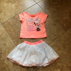 Minnie Mouse toddler birthday outfit